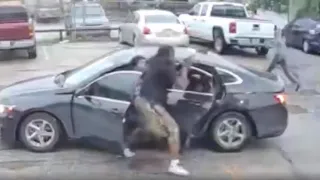 Watch: Catalytic converter theft suspect opens fire on victims after they take his saw | Raw video
