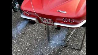 Second On Road Run Modified Conley Clone V8  Corvette Stingray - "Lil Red", 61 lbs, 1/4 scale