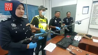 4 men nabbed for possession of rifles, home made pistols in Terengganu