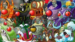 All Zombosses 2.0 compilation + Almanac comparison - PvZ 2 Reflourished