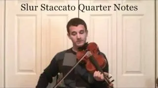 Violin Lessons With Slur Staccato - Learn Violin Articulation