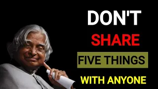 Don't Share With Anyone This 5 Things | Don't Share This Secrets Of Yours | Motivational Quotes