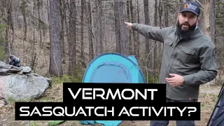 Aleksandar Petakov's potential bigfoot activity from the Green Mountains of Vermont (August 2021)