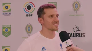 Interview QUIQUAMPOIX Jean FRA 25m Rapid Fire Pistol Men 2024 Rio De Janeiro ISSF WC