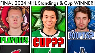 My FINAL 2024 NHL Standings Predictions & Stanley Cup Winner! (Hockey Playoffs Picks & Trade Rumors)