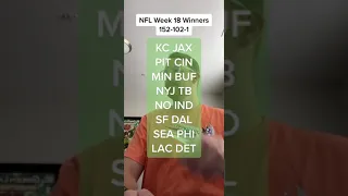 NFL Week 18 Winners ✍️
