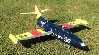 RC F9F-2 Panther Jet Maiden And BIG Crash