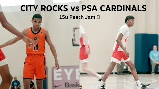 City Rocks vs PSA 15u GOES DOWN TO THE WIRE 😨 | Ft. Jalen Grant, Dylan Mingo, and more ! Peach Jam 🍑