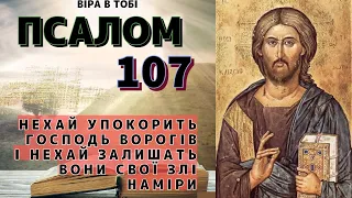 ПСАЛОМ 107. НЕХАЙ УПОКОРИТЬ ГОСПОДЬ ВОРОГІВ І НЕХАЙ ЗАЛИШАТЬ ВОНИ СВОЇ ЗЛІ НАМІРИ. Віра в Тобі.