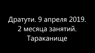 Дратути. 9 апреля 2019. 2 месяца занятий. Тараканище