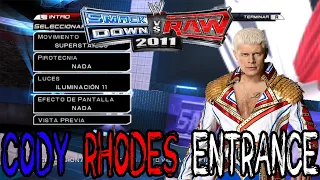 WWE SvR 2011 Cody Rhodes Custom Entrance WITH MUSIC (Entrance by MrRiceball Caws)