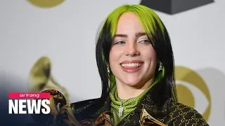 18-year-old Billie Eilish wins 5 Grammys, including Album of the Year, Song of the Year