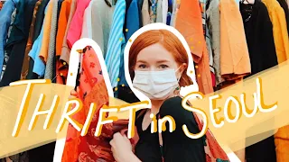 Thrift with Me in Seoul, Korea VLOG | hongdae/gangnam haul