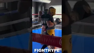 CANELO NEW “LION TAMER” KNOCKOUT SHOT FOR JERMELL CHARLO; CRACKS SPARRING PARTNER SQUARE IN THE FACE