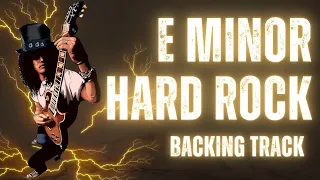 E minor Backing Track 80's Hard Rock Style