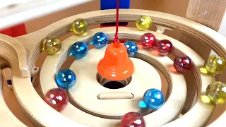 Marble run race ASMR, Haba Slope Orange Bell, Hape Bornelund Quadrilla #30