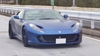 【辰巳PA】スーパーカー加速サウンド／Supercars sound in Tatsumi. 812, Aventador, Huracan, Diablo, and more‼️