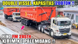 Trailer DOUBLE VISSEL 200TON !! Di Tarik Truk HINO FM 285TH, RENAULT K500HP KUMALA LOGISTIC