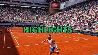 Rafa NADAL vs Holger RUNE - PRACTICE MATCH ROLAND GARROS 2024 HIGHLIGHTS (COURT LEVEL VIEW)