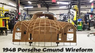 Metal Shaping: 1948 Porsche Gmund SL Coupe Hybrid Wireform Buck