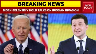 Joe Biden And Volodymyr Zelenskyy Hold Talks On Russian Invasion | Breaking News