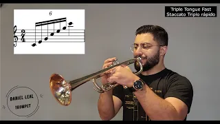Trumpet Lesson: Triple-Tonguing  - Arpeggio - Daniel Leal Trumpet