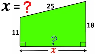 College Entrance Question | Can you find the length x? | Important Geometry skills explained