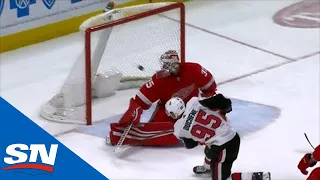 Matt Duchene Kicks The Puck To His Stick Then Picks The Corner On Jimmy Howard