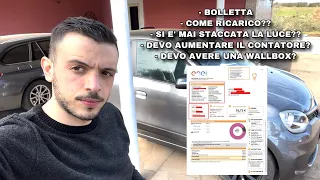 Ricarica AUTO ELETTRICA SENZA wallbox, si stacca il contatore? Aumento bolletta ecc..