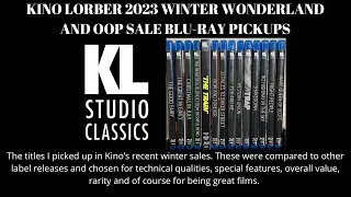 Kino Lorber 2023 Winter Wonderland and Going Out of Print sale Blu-ray Pickups