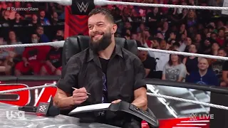 Finn balor seth rollins contract signing raw 7/24/23