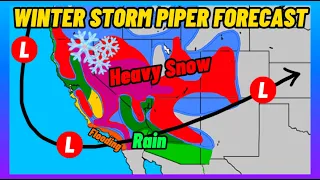 Winter Storm Piper • Historic Storm for California. Tornado Outbreak for the Southern Plains?