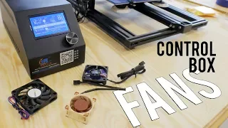 Creality CR-10 - changing 3 control box fans | MINI | QUIETER
