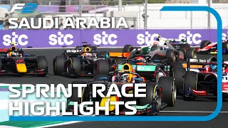 Formula 2 Sprint Race Highlights | 2022 Saudi Arabian Grand Prix