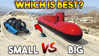 GTA 5 ONLINE : BIGGEST KOSATKA VS SMALLEST AVISA (WHICH IS BEST?)