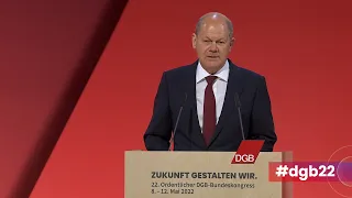 22. DGB Bundeskongress: Rede von Bundeskanzler Olaf Scholz