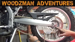 Honda CRF250L & Rally How to replace Rear Sprocket & Chain 42 Tooth Upgrade & D.I.D X-Ring Chain