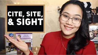 Cite, Site, Sight - English Grammar | CSE and UPCAT Review