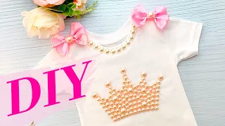 DIY T-Shirt Design // DIY First Birthday Outfit For Baby Girl // Princess Outfit || Miss O Crafts