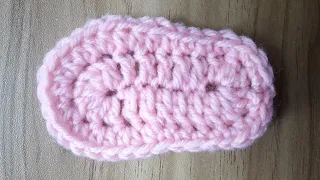 Guide to Crochet shoe sole 0-3 months / Crochet Baby Shoe Sole