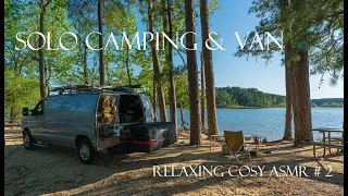 SOLO Camping & Van / Relaxing Cosy ASMR # 2 / SNOE PEAK IGT 3 UNIT / [ Sounds of Lake ]