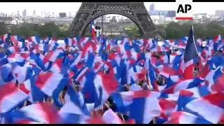 President Sarkozy leads major rally at Trocadero