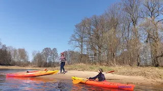 Upe "Ogre". 25 km maršruts Glažšķūnis-Ogre, Latvia. 18.04.2021