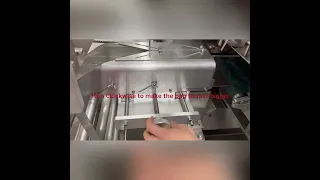 How to adjust the bag former for the down film type packaging machine 708S?