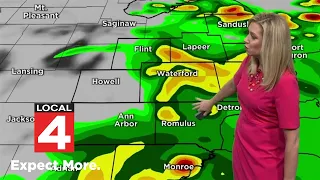 Rain continues before potentially severe storms arrive Wednesday in Metro Detroit