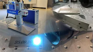 How to deep engrave on the material using the fiber laser marking machine.