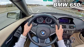 2009 BMW 650i - E64 Convertible V8 Driving Review (POV Binaural Audio)