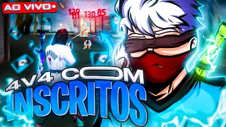 🔥 LIVE FF 🔥 FREE FIRE AO VIVO 🔥 6X6 + 4X4 INSCRITOS 🔥 SALA PERSONALIZADA 🔥 JOGANDO COM INSCRITO