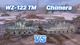 НА ЗАБИВ#96 | Китаец против Британца | WZ-122 TM vs Chimera | СТ С АЛЬФОЙ | WoT Blitz | Zlobina Liza