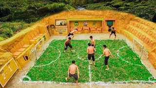 Build Underground Soccer Field In The Jungle With Brands And Football Team World Famous - full